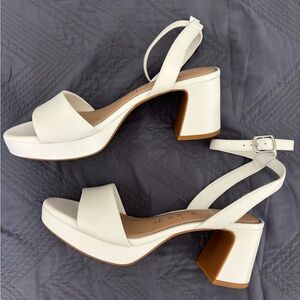 Copper Key White Platform Shoes